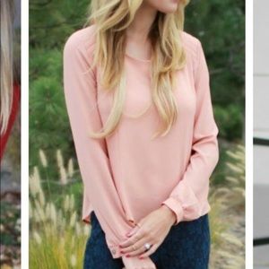 Astr Tops - Apricot blouse Astr Tops - Apricot blouse